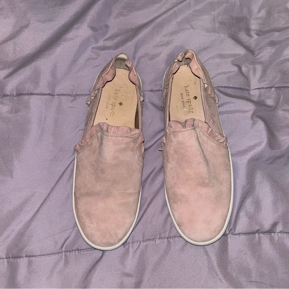 kate spade Shoes - Kate Spade | Lilly Ruffle Suede Sneakers Sz 6.5